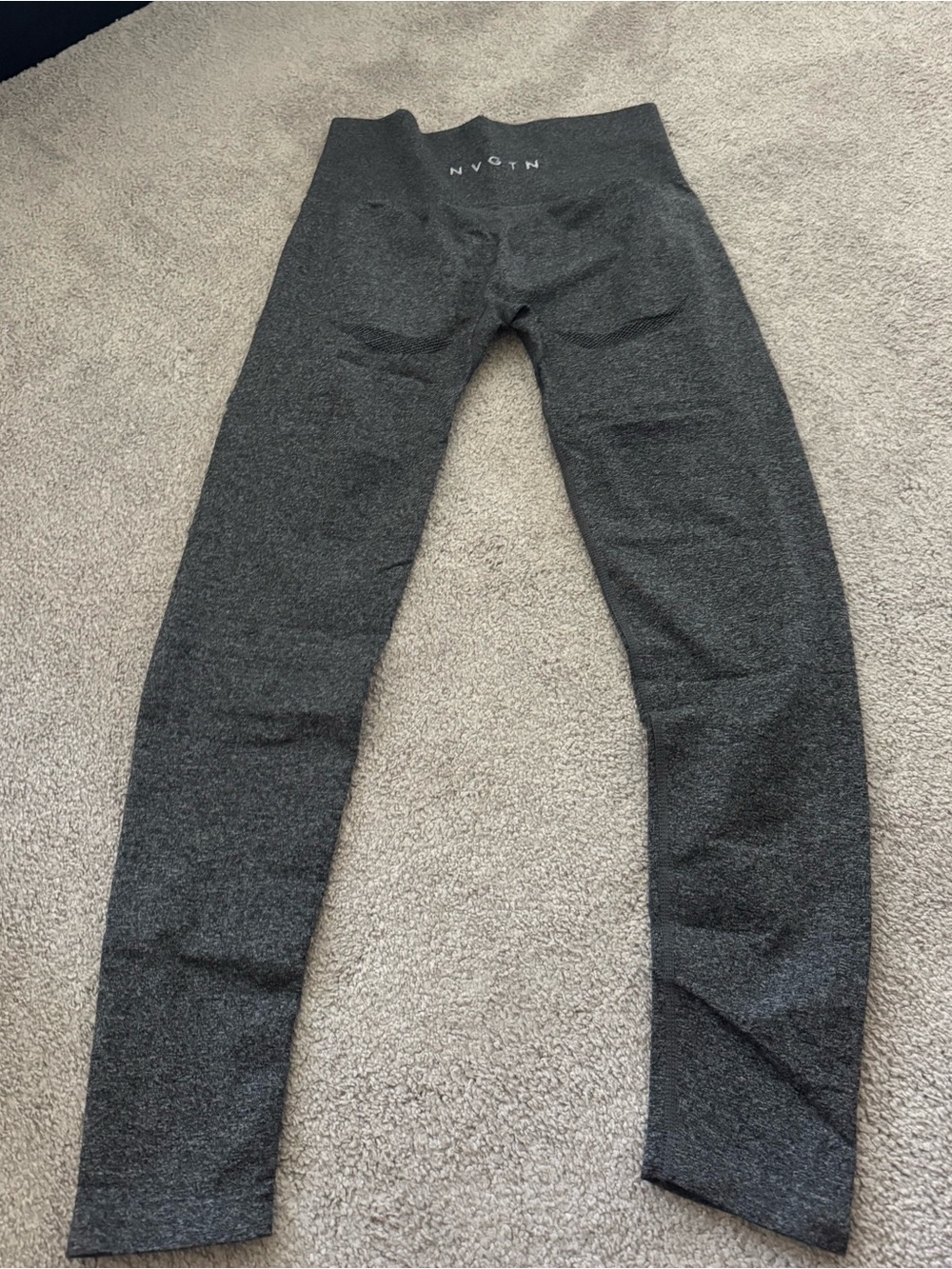 NVGTN Seamless High-Waist Leggings in Dark Charcoal